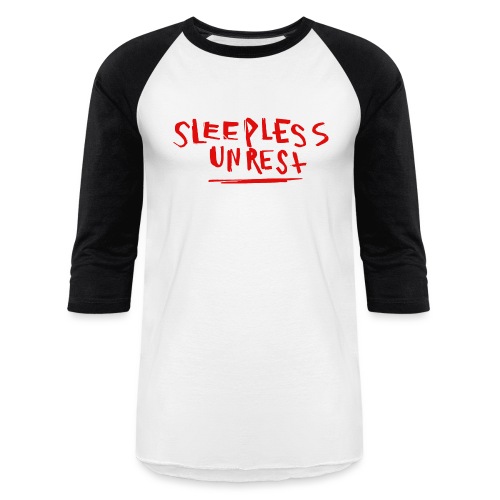 Sleepless Red - Unisex Baseball T-Shirt