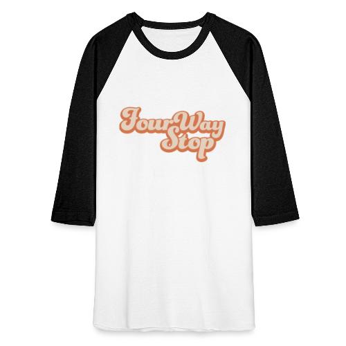 Four Way Stop Logo - Unisex Baseball T-Shirt