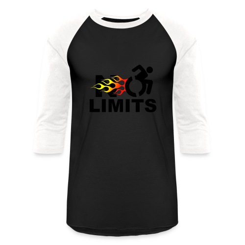 No limits for me with my wheelchair - Unisex Baseball T-Shirt