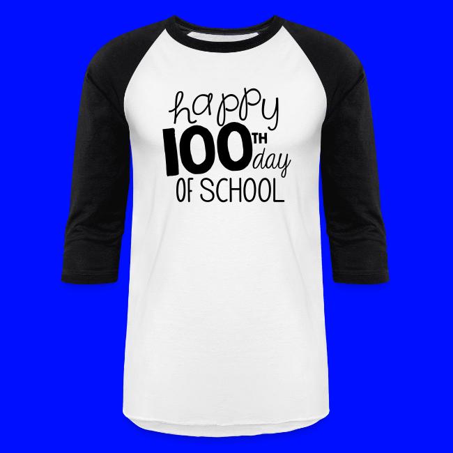 Happy 100th Day of School Chalk Teacher T-Shirt
