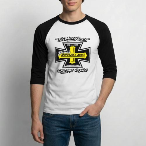 Gene's Mufflers - The Muff Shop and Chrome Center - Unisex Baseball T-Shirt