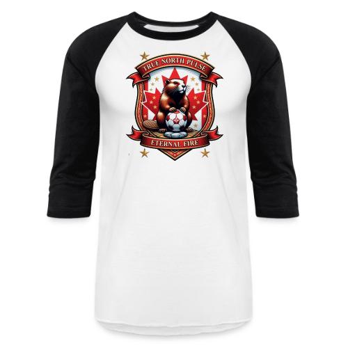 Canada Beaver Crest T-Shirt, Pride Badge Gift - Unisex Baseball T-Shirt