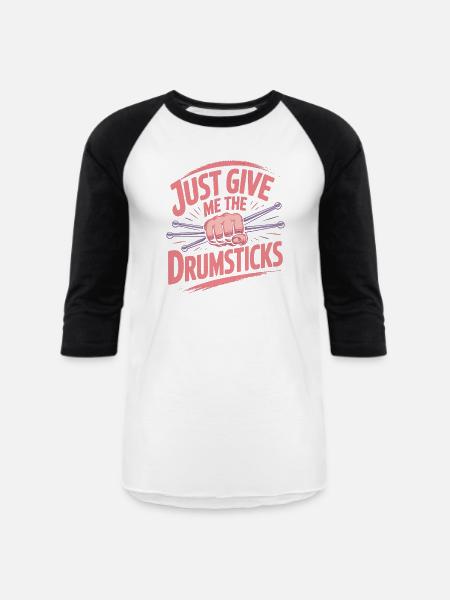 Cardio Drumming - Unisex Baseball T-Shirt - white/black