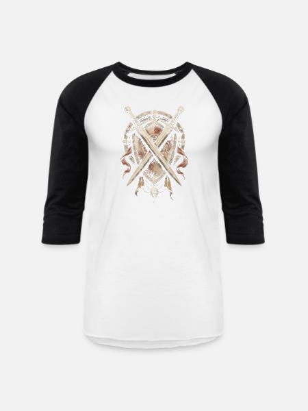 Ren Faire Medieval - Unisex Baseball T-Shirt - white/black