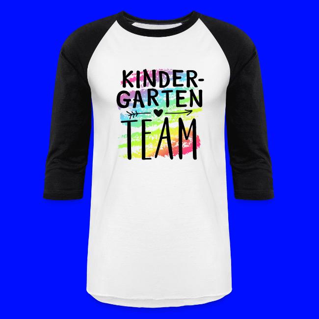 Kindergarten Team Crayon Splash Teacher T-Shirts