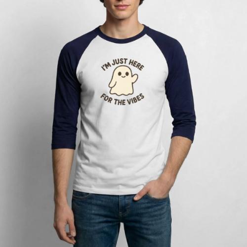 Playful Ghost Vibes - Unisex Baseball T-Shirt
