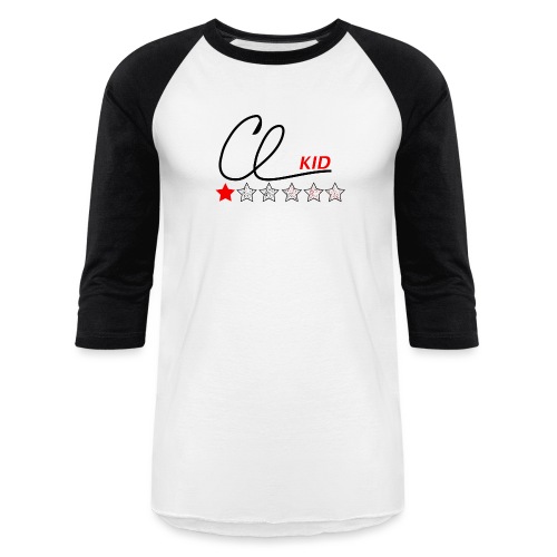 CL KID Logo (Red) - Unisex Baseball T-Shirt