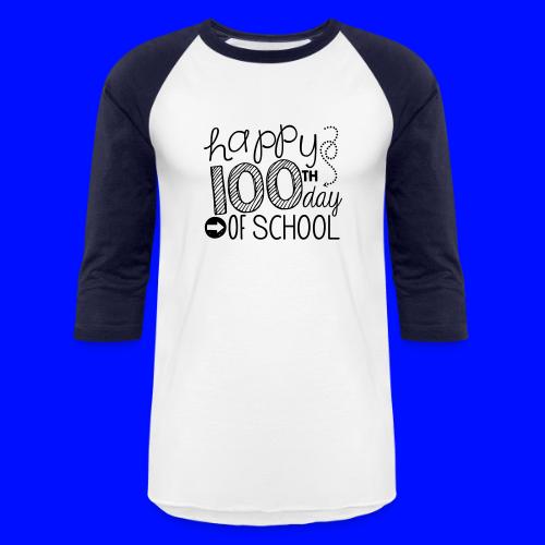 Happy 100th Day of School Arrows Teacher T-shirt - Unisex Baseball T-Shirt