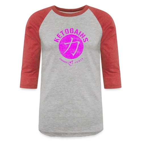 Strength&Power Fuchsia - Unisex Baseball T-Shirt