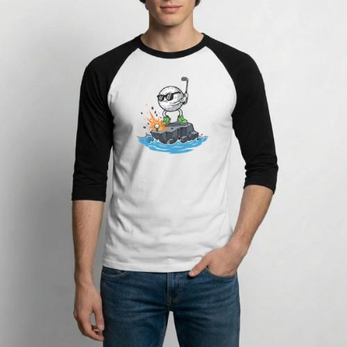 Play It As It Lies Bad Golfer Quote Cotton - Unisex Baseball T-Shirt
