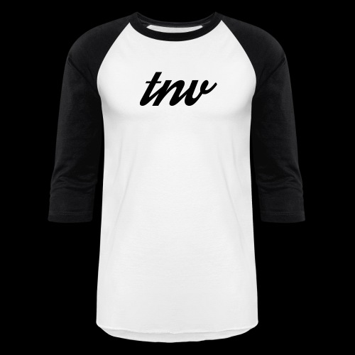 TNV BLACK copy png - Unisex Baseball T-Shirt