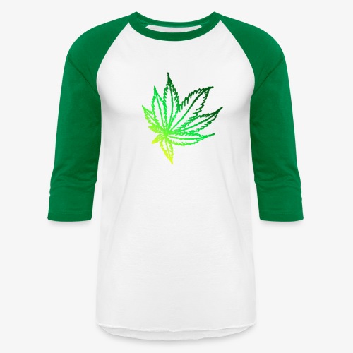 green leaf - Unisex Baseball T-Shirt