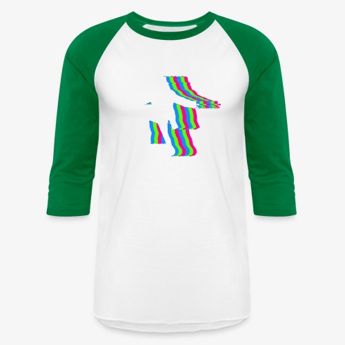 silhouette rainbow cut 1 - Unisex Baseball T-Shirt