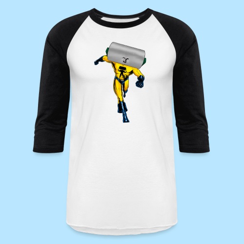 Steamroller Man Comin' At Ya! - Unisex Baseball T-Shirt