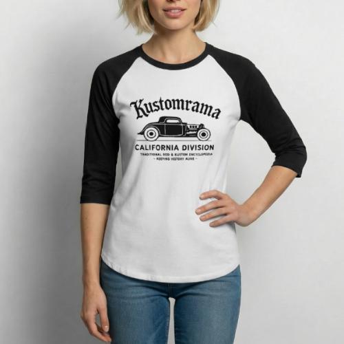 California Division Hot Rod - Unisex Baseball T-Shirt