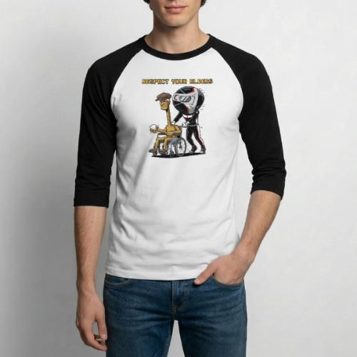 Respect Your Elders Design Golf Humor T-Shirt - Unisex Baseball T-Shirt