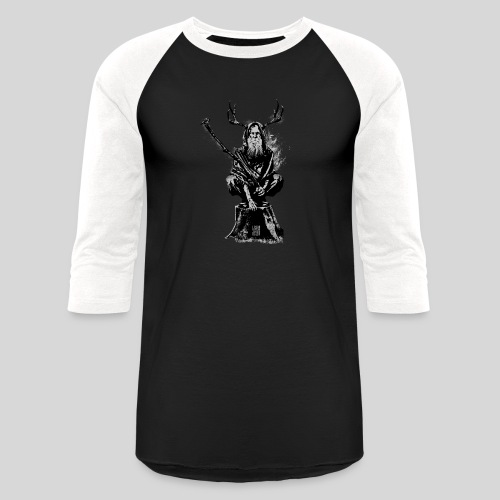 Leshy Black/Grey - Unisex Baseball T-Shirt
