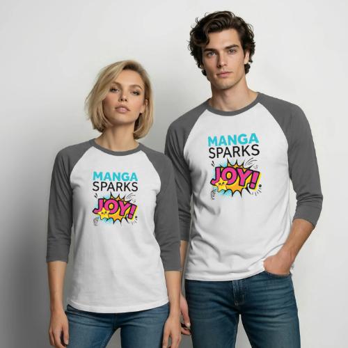 Manga Joy - Unisex Baseball T-Shirt