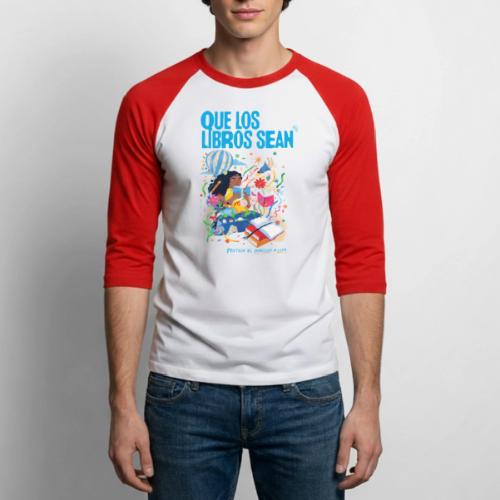 Let Books Be by Loveis Wise (Spanish) - Unisex Baseball T-Shirt