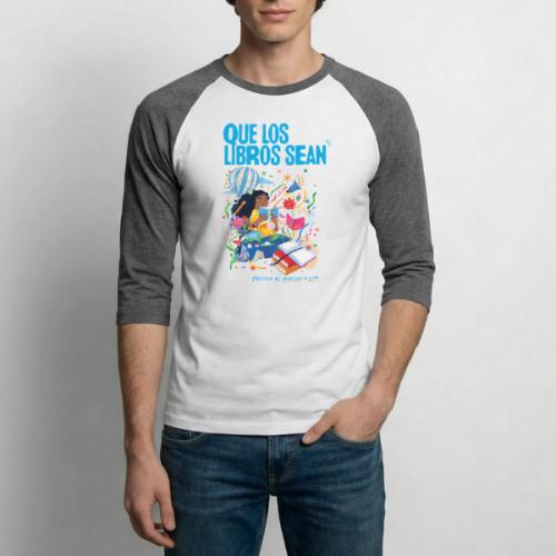 Let Books Be by Loveis Wise (Spanish) - Unisex Baseball T-Shirt