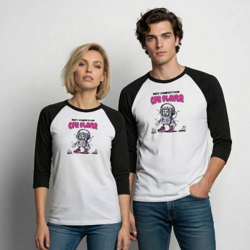 Best CPU Player 1990 - Unisex Baseball T-Shirt
