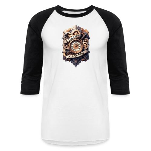 Ornate Clockwork T-Shirt - Unisex Baseball T-Shirt