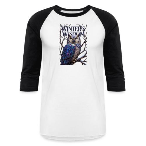 Crystalized Forest Owl T-Shirt - Unisex Baseball T-Shirt