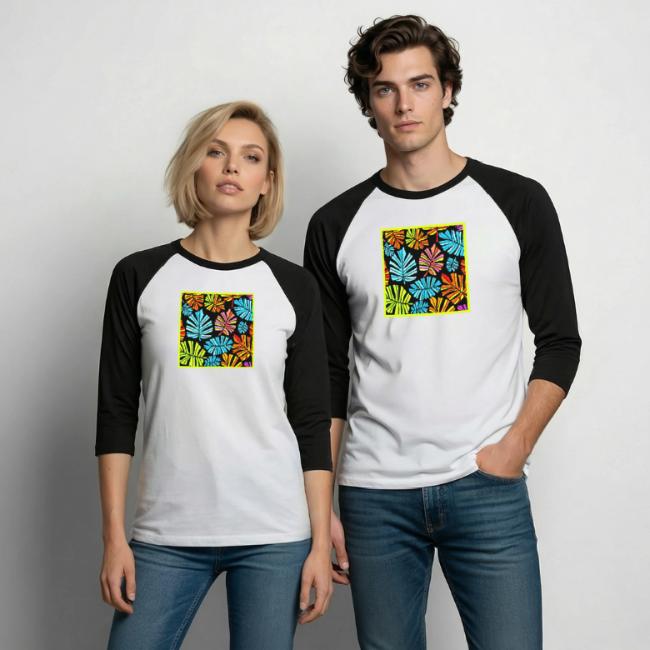 Vibrant Foliage Radiance Neon Elegance