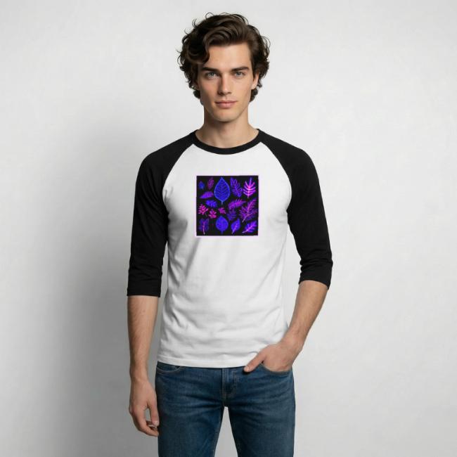 Neon Leaves in Pink and Purple Hues