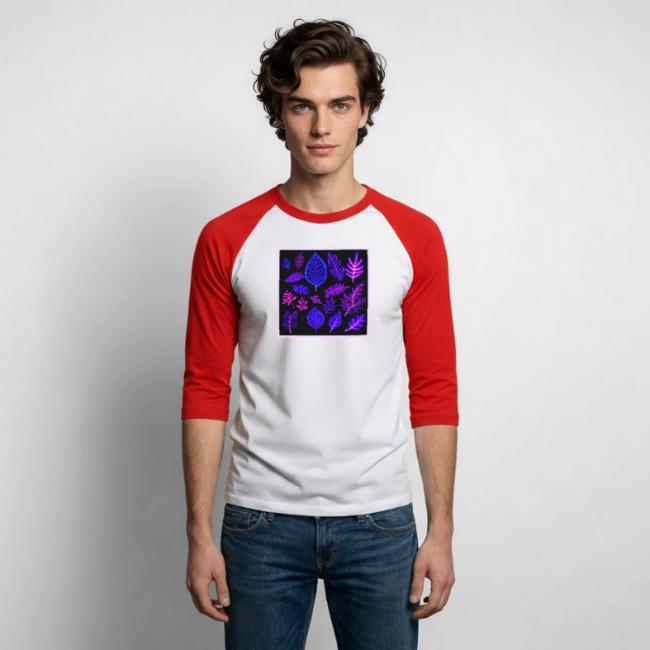 Neon Leaves in Pink and Purple Hues