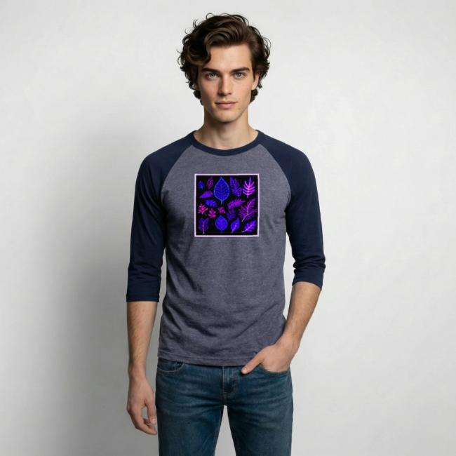 Neon Leaves in Pink and Purple Hues