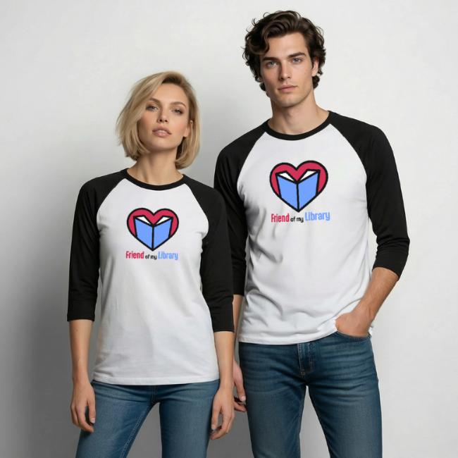 Unisex Baseball T-Shirt | Library Gift Shop