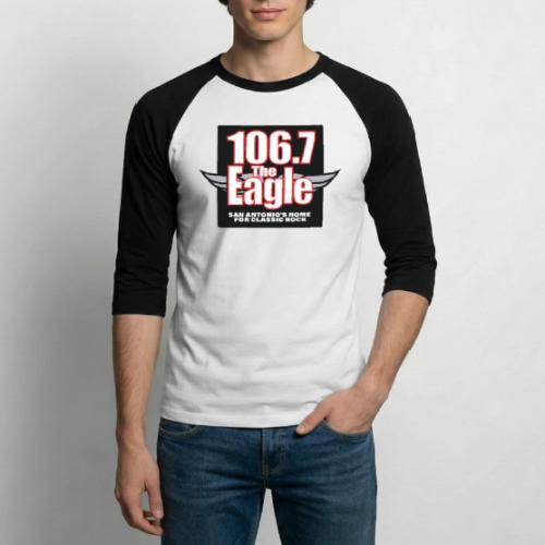 106.1 The Eagle - Unisex Baseball T-Shirt