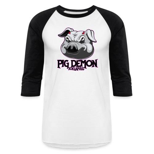 Pig Demon - Unisex Baseball T-Shirt