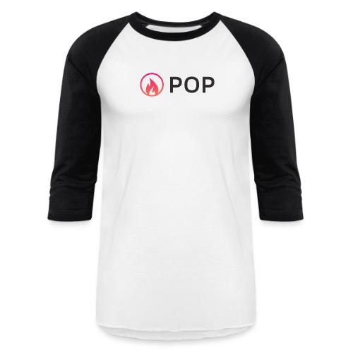 pop logo black - Unisex Baseball T-Shirt