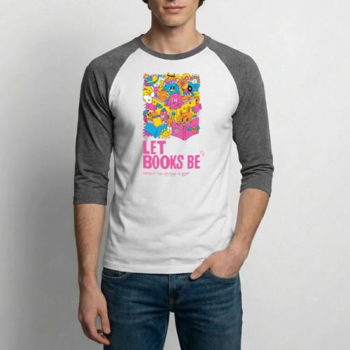 Let Books Be by Hyesu Lee - Unisex Baseball T-Shirt