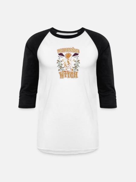 Bartender Mixologist The Bartender Witch - Unisex Baseball T-Shirt - white/black