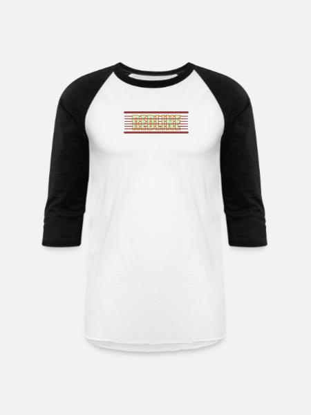Redline Retro Neon - Unisex Baseball T-Shirt - white/black