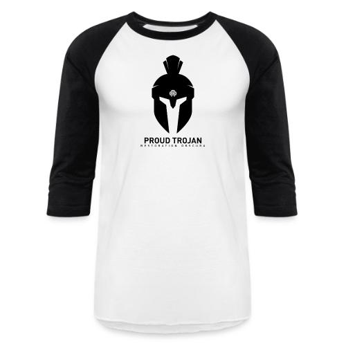 RO Trojan Battle Helmet - Unisex Baseball T-Shirt