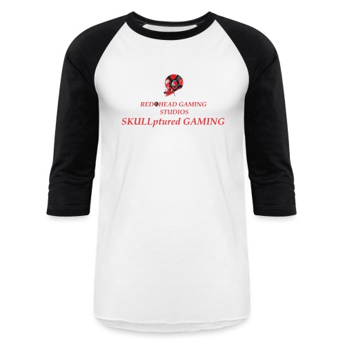 REDHEADGAMING SKULLPTURED GAMING - Unisex Baseball T-Shirt