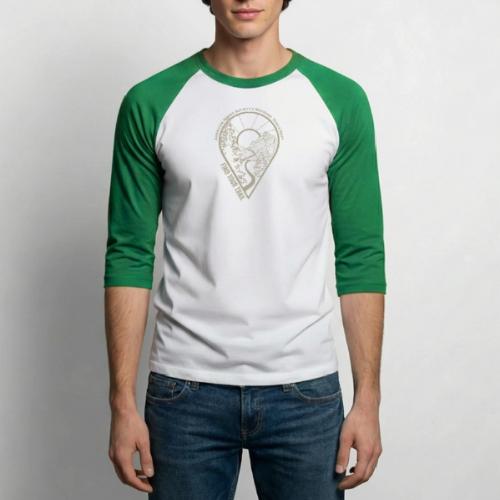 Find Your Trail Location Pin: National Trails Day - Unisex Baseball T-Shirt