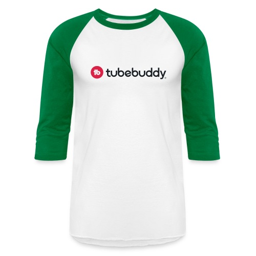 TubeBuddy Logo on Light - Unisex Baseball T-Shirt