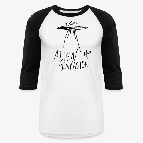 alien invasion - Unisex Baseball T-Shirt