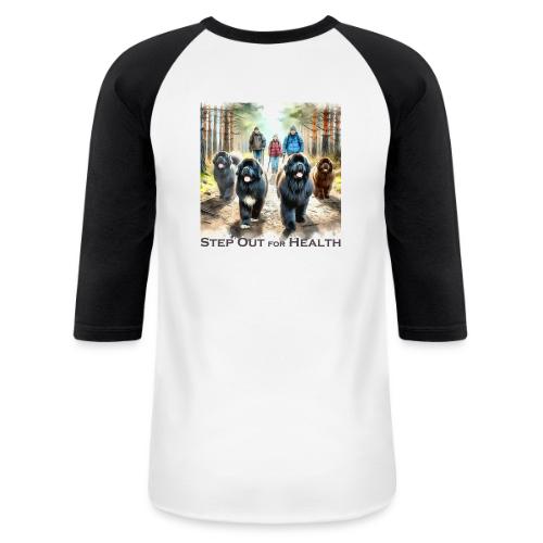 Step Out for Health - Unisex Baseball T-Shirt
