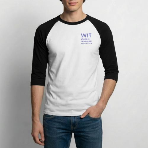 WIT: Explore. Pursue. Persist. Lead. (Purple) - Unisex Baseball T-Shirt