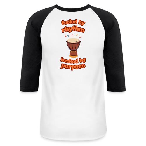 Fueled By Rhythm - Unisex Baseball T-Shirt