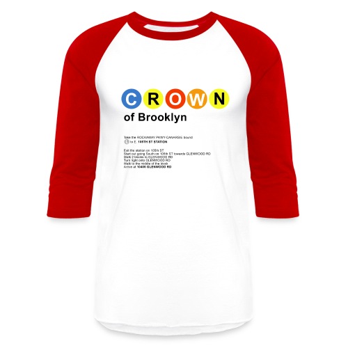 CROWN of Brooklyn Train image2 - Unisex Baseball T-Shirt