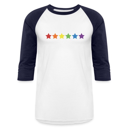 Pride Rainbow Stars - Unisex Baseball T-Shirt