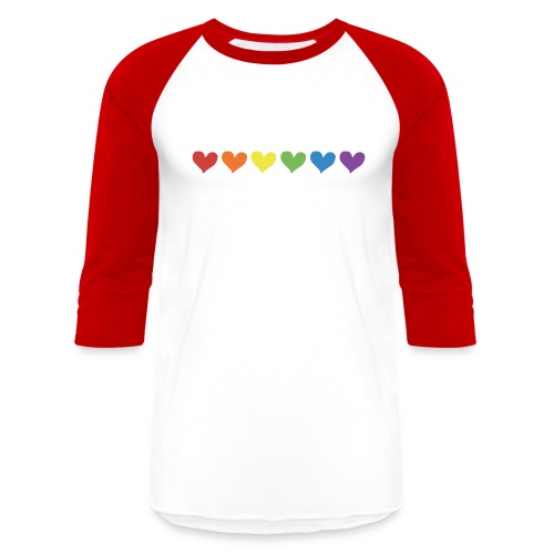 Pride Hearts - Unisex Baseball T-Shirt