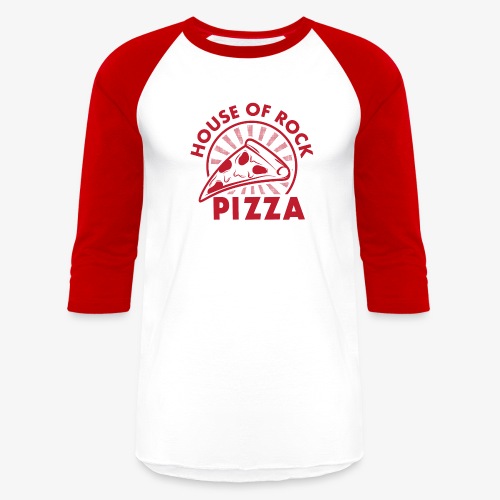 HOR Pizza Red - Unisex Baseball T-Shirt